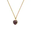 Colgante de cristal natural ágata amor transfronterizo colgante colgante cabeza chapada piedra natural collar piedra cristal al por mayor