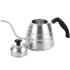 26 Anos Novo Modelo Cafeteira Manual Cross-Border de Aço Inoxidável com Alça para Uso Doméstico e Comercial, Cafeteira com Bico Longo e Filtro Atacado