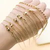Cierre de langosta bañado en oro de 18 quilates sobre cobre cadena O ajustable universal pulsera DIY hecha a mano collar accesorio de joyería materiales