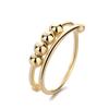 Anillos de Estilo Europeo y Americano para Hombres y Mujeres, Accesorios Creativos para Aliviar el Estrés, Joyería de Cuentas Geométricas de Amazon Ins, Anillos Geométricos