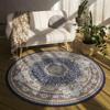 Tapete de Sala de Estar Redondo Persa Estilo Americano Amazon Casa Antiderrapante Fácil de Cuidar Tapete de Quarto Cabeceira Cadeira Cesto Suspenso Tapete