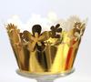 Fabricante de Shenzhen en stock, taza de papel para hornear con borde de papel para pastel Xiyin transfronterizo con encaje de girasol hueco para fiestas.