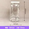 Recipiente Grande de Diâmetro para Pó de Proteína de 5 a 2 Libras, Frasco Plástico para Suplementos de Saúde, Recipiente para Pó de Nutrição Esportiva, Recipiente para Pó de Construção Muscular, Recipiente para Creatina