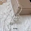 Alfiler de Seguridad con Tachuelas de Diamante para Ropa, Broche Versátil Anti-Exposición, Broche de Letra, Alfiler de Seguridad Grande con Pedrería para Cárdigan de Mujer