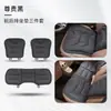 Nuevo cojín para asiento de coche perforado piel nappa cojín avanzado para asiento de coche engrosado antideslizante cojín para asiento delantero y trasero de cinco plazas