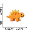 Parches de tela bordados para fiesta de cumpleaños infantil para decoración de bolsa, parches pequeños de dinosaurio, velas de dibujos animados para pastel, insignias bordadas para planchar