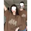 Algodão Penteado Puro Tendência Camiseta de Verão com Manga Curta para Casal 2026 Top com Estampa Única Disoo