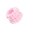 Anillo para el pelo de mujer de moda transfronterizo Banda para el pelo de maquillaje para casa Banda para el pelo semiacabada Felpa linda de color sólido Pulsera de lavado para la muñeca