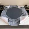 Lujo ligero estilo Chanel simple tapete de verano de seda de hielo lavable sábana ajustable tapete para aire acondicionado juego de tres piezas 1.5m/1.8 m verano