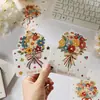 Buquê de presente para o Dia do Professor, cartão com mensagem, bênção, buquê 3D estilo ins, Dia dos Namorados, 8 de Março, Dia 520, Dia das Mães, Dia de Ano Novo