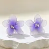 Pendientes, tachuelas, pendientes florales, pendientes de venta caliente transfronterizos, lujo ligero, sensación de alta gama, pendientes exagerados, pendientes para mujer, tachuelas para mujer