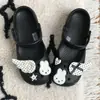 Crocs Infantis Charms para Sapatos Miffy Bolinhas Asas Acessórios Criativos DIY 3D Menina Fofa Sapato de Ballet Acessórios