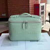 Bolsa de Maquiagem Padrão Crocodilo Colorido do Himalaia Couro Bovino de Primeira Camada Bolsa de Higiene Pessoal Portátil para Viagem Bolsa de Armazenamento Prática