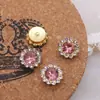 Aleación de perla diamantes de imitación disco de taladro placa de flor centro de flor estambre soporte de insignia diy accesorio para el cabello material de decoración del centro de la flor accesorio