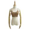 Nova moda beleza costas calcinha sutiã esportivo camisola feminina peça única para usar por baixo popular online com bojo