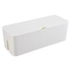 Caja de almacenamiento de enchufes con cubierta de imitación de teca, organizador de cables, caja de almacenamiento de paneles de conexión para concentrador de computadora, caja de colección de Corea