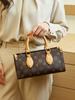 Bolso de Mano para Mujer Bani Meizi Nuevo Estilo Bolso para Mujer Elegante Combinable Mediano Bolso Antiguo Flor Vieja Lujo Ligero Correa Ancha para el Hombro Bolso Bandolera