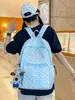 Mochila de Tela de Burbujas de Lunares para Chica Suave de Verano 2025 Mochila Simple y Elegante de Gran Capacidad para Mujer