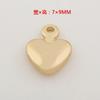 Pulseira diy joia material atacado pingente coração liso pingente coração metal colar brincos acessórios de pingente
