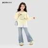 Ropa para Niños Sudadera de Encaje para Niñas 2026 Otoño Nueva Moda Elegante Ropa para Niños Niños Mayores Tops Casuales de Otoño