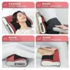Masajeador Inteligente para Columna Cervical, Columna Lumbar, Columna Vertebral Completa, Protector de Cuello, Almohada de Masaje con Calefacción Eléctrica