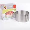 Anillo Telescópico de Acero Inoxidable de 6-12 pulgadas Molde para Pastel Mousse Molde para Pan Tostado Molde para Pastel Adecuado para Hornear