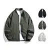 Chaqueta Nueva Primavera y Otoño 2026, Unisex, Marca de Moda Estilo Americano, Chaqueta de Béisbol Informal con Cuello Alto, Corte Holgado, Abrigo Versátil