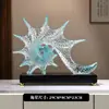 Lujo Ligero Moderno Cristal Marino Corazón a Corazón Estrella de Mar Entrada Sala de Estar Sala de Muestras Decoración Suave Regalo Casa Nueva