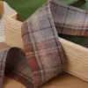 Accesorios de lazo de cinta de cuadros coloridos estilo academia, pinzas para el cabello, decoraciones para zapatos, sombreros, decoraciones de lazo, accesorios para la ropa, cintas