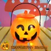 Lanterna de Abóbora de Halloween Bolsa Lanterna Adereços Decoração Caixa de Doces Fantasia Balde de Abóbora para Crianças Saco de Doces Cesta