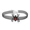 Acessórios Sexy Halloween Aranha Renda Gola Tecido Flor Rosa Renda Gola choker Anel de Pescoço