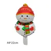 Mini Árbol de Navidad Muñeco de Nieve Navideño Globo Decoración de Fiesta Navideña Globo Globo de Película de Aluminio Mini Árbol de Navidad