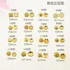 Pacote 18K Toro Oco Dourado DIY Espaçador Artesanal Flor Tampa Material para Contas Pétala Toro Acessórios Atacado