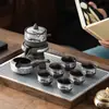 2026 Nuevo Modelo Juego de Té Automático de Arcilla Púrpura Set Caja de Regalo para Uso en Casa, Tetera de Cerámica Kung Fu Completa Regalo de Negocio
