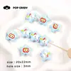 Cuentas Pintadas a Mano Lindas de Dibujos Animados Pulsera Hecha a Mano DIY Colgante para Bolso Collar Pendientes Accesorios de Joyería Material Cuentas Sueltas