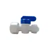 Conector rápido purificador de agua 2 puntos 3 puntos conversión máquina de agua pura accesorios tubería de agua conector rápido roscado al por mayor válvula de bola de tres vías