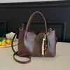 Bolso Cubo Portátil Estilo Coreano para Mujer 2026 Otoño Moda Tendencia Gran Capacidad Bolso de Hombro de Gama Alta Bolso Cruzado para Viajes