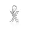 Pendente com Zircônia Micro-Pavimentada de Cobre, 26 Letras, Novo, Europeu e Americano, da Amazon, Moda Tendência Versátil, Acessórios de Joalheria para o Dia a Dia