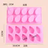 Estilo Fresco e Simples Folha de Tartaruga Oval Quadrado Grande Sabonete Artesanal Molde de Silicone Molde Antiaderente para Sabão Frio e Sabão com Óleo Essencial