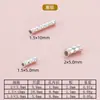 Plata S925 Cielo Estrellado Flor Tubo Hecho a Mano DIY Accesorios para Joyería Piezas de Plata Collar Pulsera Cuentas Espaciadoras Hilo Tubo de Plata