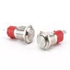 Botón metálico de 19 mm 15 A de alta corriente cabeza plana con luz autoenclavable reinicio símbolo de encendido interruptor de llave