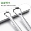 Fábrica de Origem Limpador de Língua Aço Inoxidável Design de Cabeça Dupla Raspador de Língua Bucal Portátil Conjunto de Limpador de Língua