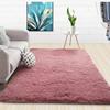 Simple Color Sólido Seda Cabello PVC Forro Polar Tie-Dye Cabello Largo Mesa de Centro Sala de Estar Dormitorio Balcón Hogar Alfombra Tapete Alfombra Pequeña