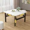 Mesa de Jantar Dobrável Sem Instalação Mesa Baixa Mesa de Jantar Doméstica Mesa de Chão Quadrada Mesa Quadrada Simples Mesa para Casa de Aluguel