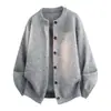 Cardigan de tricô gola redonda versátil, soltinho, estilo preguiçoso, casual, masculino, outono, versão coreana, casaco suéter moderno, masculino, primavera, outono