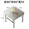Mesa plegable de acero inoxidable, mesa de banquete, mesa de puesto, mesa de mercado nocturno, mesa de camping, mesa de dormitorio de hotel, mesa de barbacoa, mesa rectangular comercial