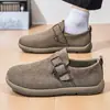 Cross-Border Large Size 47 Men's New Spring and Summer Casual Shoes, Men's Retro Round-Toe Slip-On Lazy Birkenstock Shoes