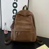 Mochila Retro Popular Transfronteriza para Mujer 2026 Nuevo Modelo Simple Versátil Viaje PU Gran Capacidad Estudiante Mochila Escolar