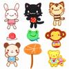 Patches de Tecido Bordados, Insígnias Bordadas por Computador, Patches Premium DIY de Desenho Animado e Anime, Patches Decorativos para Roupas de Coelho, Costuráveis