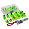 Equipo de Experimento de Circuito Sencillo para Estudiantes de Cuarto Grado de Primaria, Conexión Serie y Paralelo Bombillas se Encienden, Caja de Experimentos Eléctricos Juego Completo